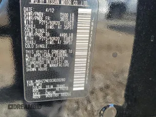 2012 Infiniti QX56 7-passenger with VIN JN8AZ2NE0C9020280, listed as a Copart auction lot 76910394 with 149,414 mi miles and Salvage Title. Bid and sale history available at carsss.com. Image 13.