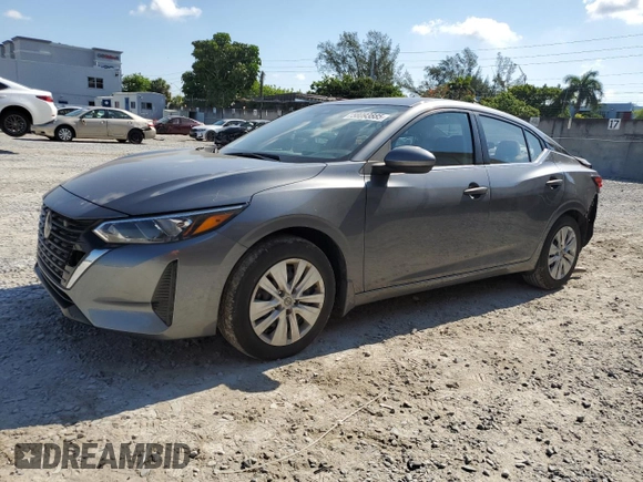 2024 Nissan Sentra S with VIN 3N1AB8BV2RY214869, listed as a Copart auction lot 58093885 with 22,615 mi miles and Non repairable. Bid and sale history available at DreamBid. Image 1.