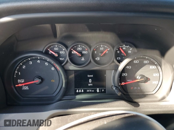 2024 Chevrolet Silverado 1500 Custom Trail Boss with VIN 3GCUDCED7RG321738, listed as a Copart auction lot 87263104 with 2,678 mi miles and Salvage Title. Bid and sale history available at carsss.com. Image 9.