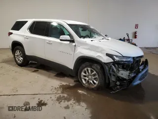 2022 Chevrolet Traverse LS with VIN 1GNEVLKW6NJ172911, listed as a Copart auction lot 41827235 with 36,577 mi miles and Salvage Title. Bid and sale history available at carsss.com. Image 4.