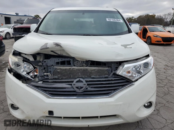 2013 Nissan Quest LE with VIN JN8AE2KPXD9071188, listed as a Copart auction lot 80166364 with 128,408 mi miles and Clean Title. Bid and sale history available at carsss.com. Image 5.