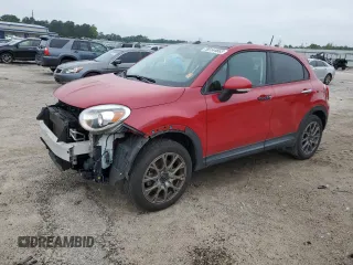 2016 FIAT 500X Trekking Plus with VIN ZFBCFYET0GP332972, listed as a Copart auction lot 58144865 with 102,369 mi miles and Salvage title. Bid and sale history available at DreamBid. Image 1.