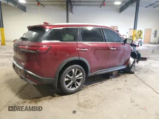 2022 Infiniti QX60 Luxe with VIN 5N1DL1FS8NC342420, listed as a Copart auction lot 79198454 with 43,126 mi miles and Salvage title. Bid and sale history available at DreamBid. Image 3.
