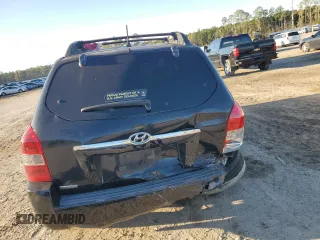 2007 Hyundai Tucson SE with VIN KM8JN12D07U637321, listed as a Copart auction lot 42730925 with 293,617 mi miles and Salvage Title. Bid and sale history available at carsss.com. Image 6.