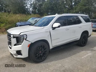 2023 GMC Yukon SLT with VIN 1GKS2BKD3PR278528, listed as a Copart auction lot 74959104 with 19,951 mi miles and Salvage Title. Bid and sale history available at carsss.com. Image 1.