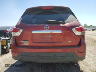 2014 Nissan Pathfinder S with VIN 5N1AR2MM4EC633105, listed as a Copart auction lot 56844185 with 217,994 mi miles and Salvage title. Bid and sale history available at DreamBid. Image 6.