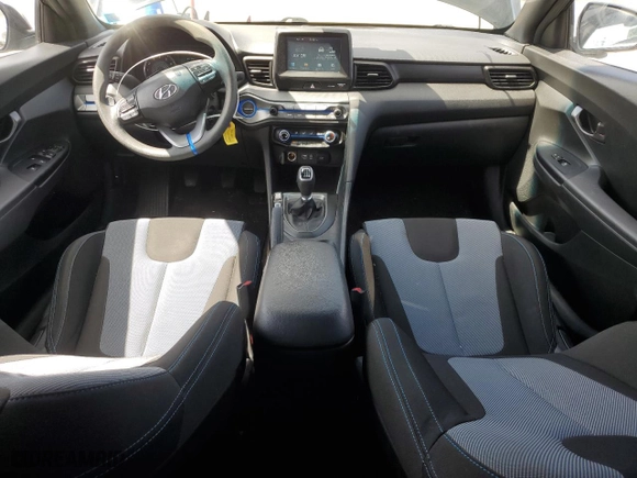 2019 Hyundai Veloster 2.0 with VIN KMHTG6AF1KU010011, listed as a Copart auction lot 52741505 with 57,133 mi miles and Salvage Title. Bid and sale history available at carsss.com. Image 8.