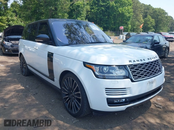 2015 Land Rover Range Rover Supercharged with VIN SALGS2TF3FA218272, listed as a IAAI auction lot 42463876 with 102,037 mi miles and . Bid and sale history available at DreamBid. Image 1.
