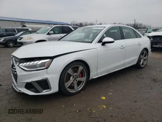 2021 Audi S4 Premium Plus with VIN WAUB4AF40MA024633, listed as a Copart auction lot 40762744 with 21,333 mi miles and Salvage Title. Bid and sale history available at carsss.com. Image 1.