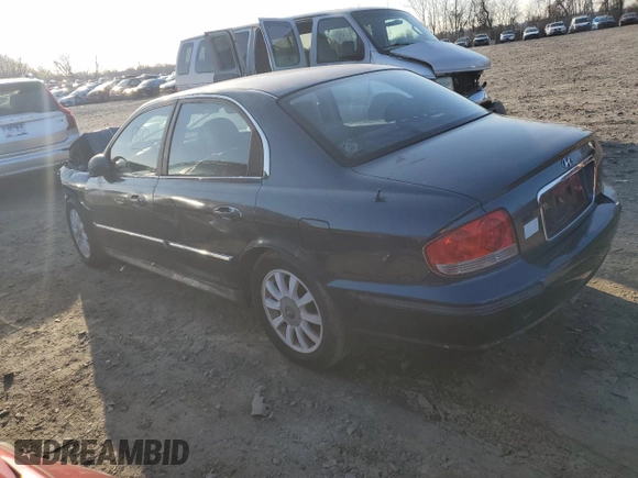 2002 Hyundai Sonata GLS with VIN KMHWF35H62A567458, listed as a Copart auction lot 84374214 with 0 mi miles and Salvage Title. Bid and sale history available at carsss.com. Image 2.