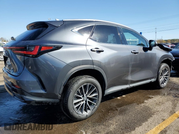 2024 Lexus NX with VIN 2T2GGCEZ7RC033708, listed as a Copart auction lot 76576974 with 9,747 mi miles and Salvage Title. Bid and sale history available at carsss.com. Image 3.