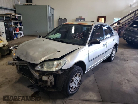 2004 Honda Civic VP with VIN 2HGES163X4H532799, listed as a Copart auction lot 41648295 with 294,575 mi miles and Salvage Title. Bid and sale history available at DreamBid. Image 1.