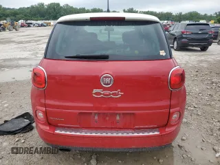2014 FIAT 500L Lounge with VIN ZFBCFACH6EZ029513, listed as a Copart auction lot 57478605 with 105,824 mi miles and Salvage title. Bid and sale history available at DreamBid. Image 6.