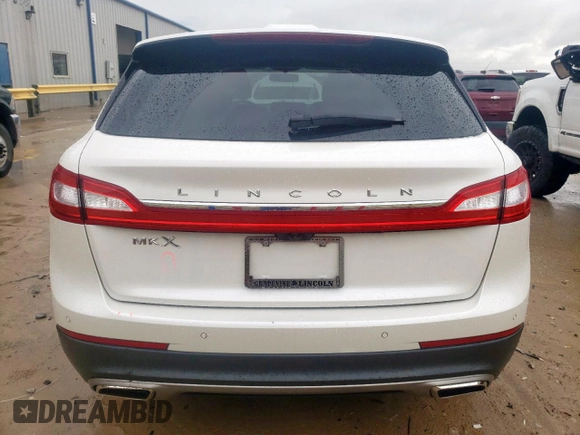 2016 Lincoln MKX Select with VIN 2LMTJ6KR8GBL47724, listed as a Copart auction lot 55183975 with 42,465 mi miles and Salvage Title. Bid and sale history available at DreamBid. Image 6.