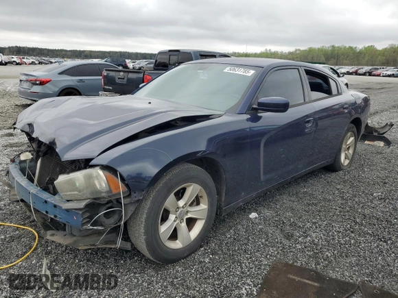 2014 Dodge Charger SE with VIN 2C3CDXBG7EH227617, listed as a Copart auction lot 50631785 with 227,362 mi miles and Salvage Title. Bid and sale history available at carsss.com. Image 1.