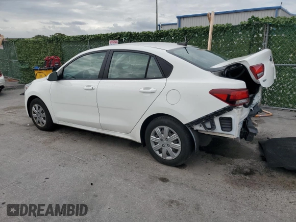 2021 Kia Rio LX with VIN 3KPA24AD8ME394027, listed as a Copart auction lot 58322134 with 37,177 mi miles and Salvage Title. Bid and sale history available at carsss.com. Image 2.