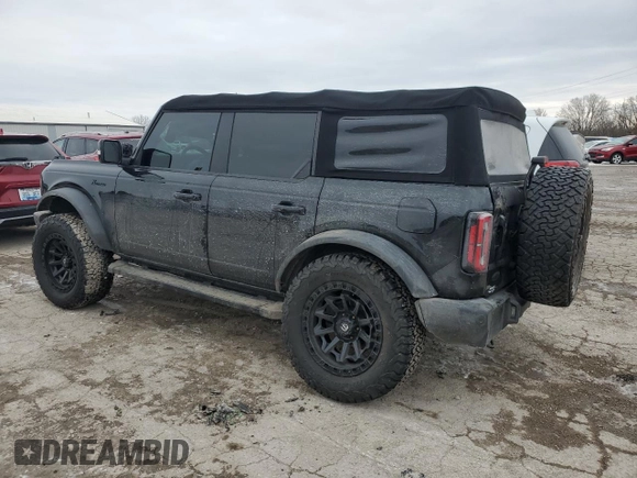 2021 Ford Bronco with VIN 1FMEE5DP4MLA88644, listed as a Copart auction lot 42213285 with 55,675 mi miles and Salvage Title. Bid and sale history available at DreamBid. Image 2.