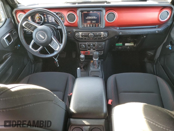 2020 Jeep Wrangler Unlimited Recon with VIN 1C4HJXFN9LW156972, listed as a Copart auction lot 81590604 with 13,834 mi miles and Salvage title. Bid and sale history available at DreamBid. Image 8.