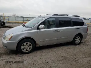 2007 Kia Sedona EX with VIN KNDMB233176166497, listed as a Copart auction lot 51136365 with 261,653 mi miles and Salvage Title. Bid and sale history available at carsss.com. Image 1.