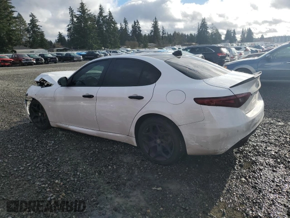 2018 Alfa Romeo Giulia Ti Sport with VIN ZARFAECN8J7577871, listed as a Copart auction lot 88101745 with 88,929 mi miles and Salvage Title. Bid and sale history available at carsss.com. Image 2.