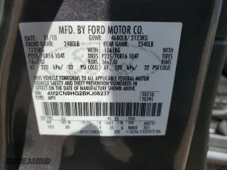 2011 Mercury Mariner Premier with VIN 4M2CN9HG2BKJ08237, listed as a Copart auction lot 71271034 with 0 mi miles and Clean Title. Bid and sale history available at carsss.com. Image 15.