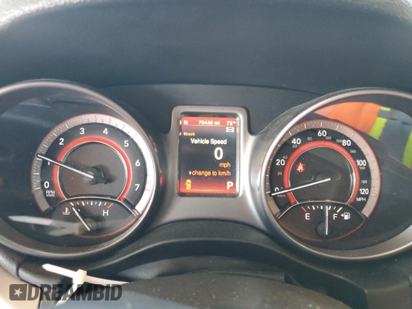 2018 Dodge Journey Crossroad z VIN 3C4PDCGG3JT379412, wystawiony jako Copart lot #57616985 z przebiegiem 70 446 mil mil oraz Szkoda całkowita • Salvage title. Historia ofert i sprzedaży dostępna na DreamBid. Obrazek 9.