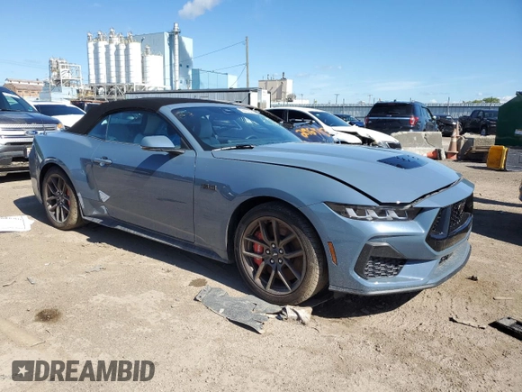 2024 Ford Mustang GT Premium with VIN 1FAGP8FF6R5100632, listed as a Copart auction lot 56425544 with Not provided miles and Clean title. Bid and sale history available at DreamBid. Image 4.