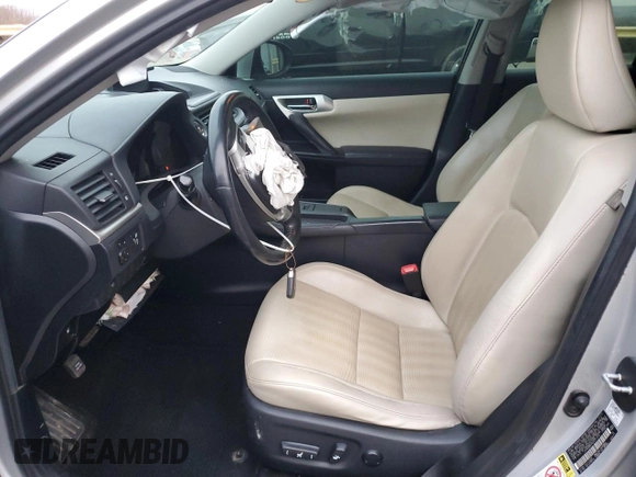 2012 Lexus CT 200h with VIN JTHKD5BH4C2071416, listed as a Copart auction lot 48600144 with 167,656 mi miles and Salvage Title. Bid and sale history available at carsss.com. Image 7.