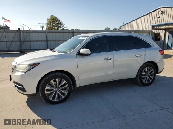 2016 Acura MDX Technology z VIN 5FRYD3H65GB019042, wystawiony jako Copart lot #86080794 z przebiegiem 111 219 mil mil oraz Szkoda całkowita • Salvage title. Historia ofert i sprzedaży dostępna na DreamBid. Obrazek 1.