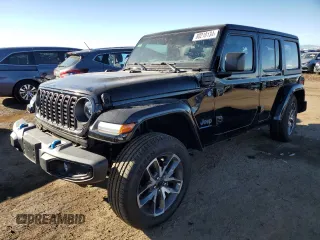 2024 Jeep Wrangler Sport S z VIN 1C4RJXN68RW206591, wystawiony jako Copart lot #80210134 z przebiegiem 3 745 mil mil oraz Szkoda całkowita • Salvage title. Historia ofert i sprzedaży dostępna na DreamBid. Obrazek 1.