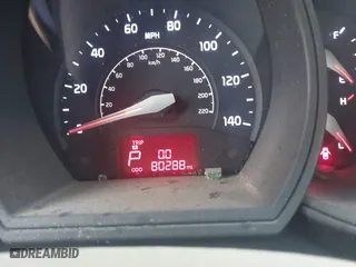 2015 Kia Rio LX with VIN KNADM4A30F6449543, listed as a IAAI auction lot 41583073 with 80,288 mi miles. Bid and sale history available at carsss.com. Image 7.