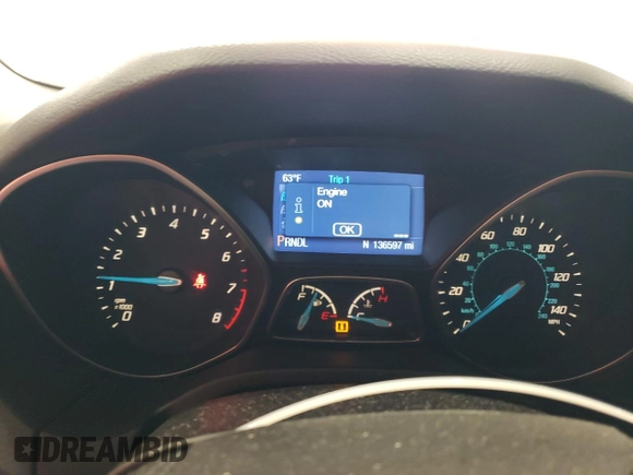 2014 Ford Focus SE with VIN 1FADP3F25EL250952, listed as a Copart auction lot 54406495 with 136,597 mi miles and Salvage Title. Bid and sale history available at carsss.com. Image 9.