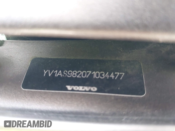 2007 Volvo S80 I6 z VIN YV1AS982071034477, wystawiony jako IAAI lot #41851434 z przebiegiem 20 399 mil mil oraz . Historia ofert i sprzedaży dostępna na DreamBid. Obrazek 9.