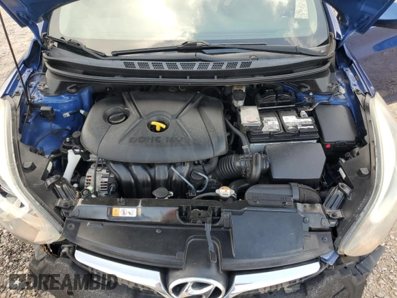 2016 Hyundai Elantra SE with VIN 5NPDH4AE0GH753374, listed as a Copart auction lot 61008175 with 128,187 mi miles and Salvage title. Bid and sale history available at DreamBid. Image 11.