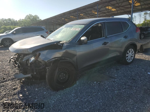 2017 Nissan Rogue S with VIN KNMAT2MV2HP508065, listed as a Copart auction lot 55185215 with 88,076 mi miles and Salvage title. Bid and sale history available at DreamBid. Image 1.