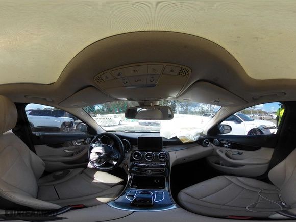 2015 Mercedes-Benz C-Class C 300 with VIN 55SWF4JB8FU062030, listed as a IAAI auction lot 41593649 with 123,196 mi miles. Bid and sale history available at carsss.com. Image 17.