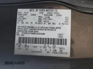 2008 Ford Explorer XLT with VIN 1FMEU73888UA23448, listed as a Copart auction lot 86317984 with Not Provided miles and Clean Title. Bid and sale history available at carsss.com. Image 13.