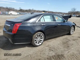 2018 Cadillac CTS Luxury AWD with VIN 1G6AX5SSXJ0156143, listed as a Copart auction lot 49527045 with 74,794 mi miles and Salvage Title. Bid and sale history available at DreamBid. Image 3.