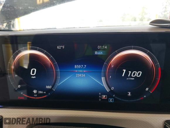 2022 Mercedes-Benz A 220 with VIN W1K3G4FB8NJ331957, listed as a IAAI auction lot 42135448 with 25,934 mi miles and . Bid and sale history available at DreamBid. Image 7.