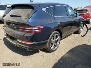 2023 Genesis GV80 with VIN KMUHCESC3PU145564, listed as a Copart auction lot 72061724 with 18,360 mi miles and Salvage Title. Bid and sale history available at carsss.com. Image 3.