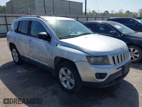 2012 Jeep Compass Sport with VIN 1C4NJCBAXCD503526, listed as a IAAI auction lot 41789658 with 176,698 mi miles. Bid and sale history available at carsss.com. Image 1.