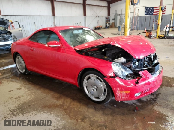 2003 Lexus SC 430 with VIN JTHFN48Y530035763, listed as a Copart auction lot 45680075 with 144,790 mi miles and Salvage Title. Bid and sale history available at DreamBid. Image 4.