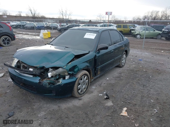 1999 Honda Civic VP with VIN 2HGEJ6617XH537283, listed as a IAAI auction lot 41483084 with 153,655 mi miles. Bid and sale history available at carsss.com. Image 17.