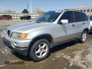 2002 BMW X5 3.0i with VIN 5UXFA53572LH80285, listed as a Copart auction lot 51798165 with 221,340 mi miles and Clean Title. Bid and sale history available at carsss.com. Image 1.