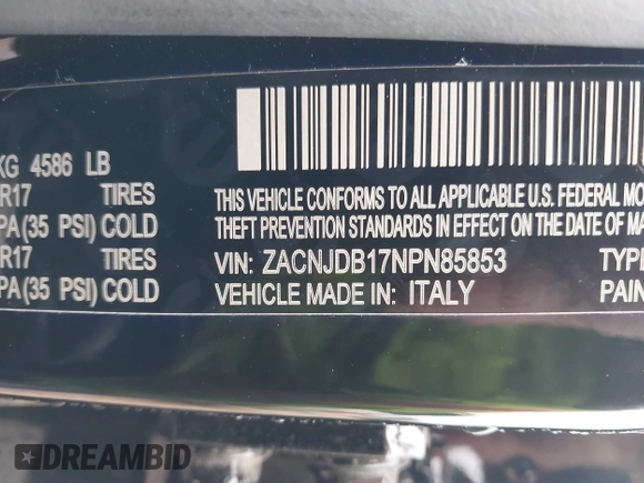 2022 Jeep Renegade Latitude с VIN ZACNJDB17NPN85853, выставлен на аукционе IAAI как лот 41749159 с пробегом 33 316 миль миль и . История ставок и продаж доступна на DreamBid. Изображение 9.