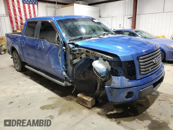 2011 Ford F-150 XL with VIN 1FTFW1EF2BFA22545, listed as a Copart auction lot 82434504 with 153,284 mi miles and Salvage title. Bid and sale history available at DreamBid. Image 4.