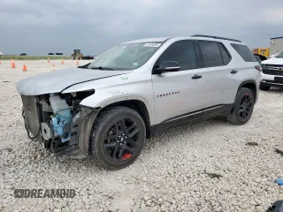 2019 Chevrolet Traverse Premier z VIN 1GNERKKW4KJ298050, wystawiony jako Copart lot #57559355 z przebiegiem 54 521 mil mil oraz Szkoda całkowita • Salvage title. Historia ofert i sprzedaży dostępna na DreamBid. Obrazek 1.