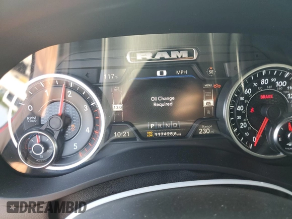 2022 Ram 3500 Big Horn with VIN 3C63RRHL6NG135323, listed as a Copart auction lot 63900454 with 117,428 mi miles and Salvage Title. Bid and sale history available at carsss.com. Image 9.