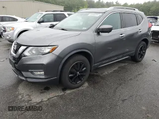 2017 Nissan Rogue SV with VIN 5N1AT2MV5HC756135, listed as a Copart auction lot 59656225 with 157,656 mi miles and Salvage title. Bid and sale history available at DreamBid. Image 1.