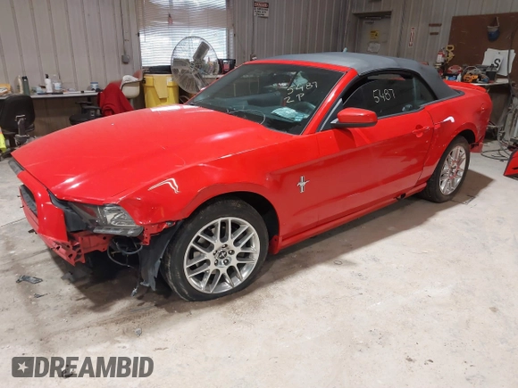 2014 Ford Mustang V6 with VIN 1ZVBP8EM9E5303736, listed as a IAAI auction lot 41895487 with 130,149 mi miles. Bid and sale history available at carsss.com. Image 17.